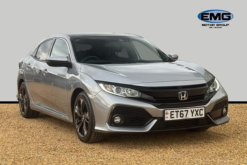 Silver Used 2017 Honda Civic EX Hatchback | £10,795 (Fair price) - Image 1/3