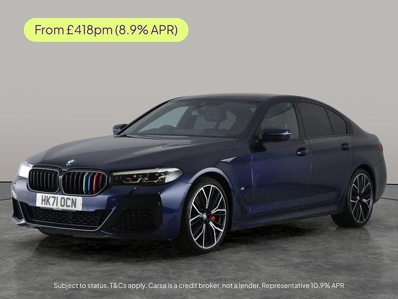 Blue Used 2021 BMW 520 M Sport Sedan | £24,482 (Fair price) - Image 1/2
