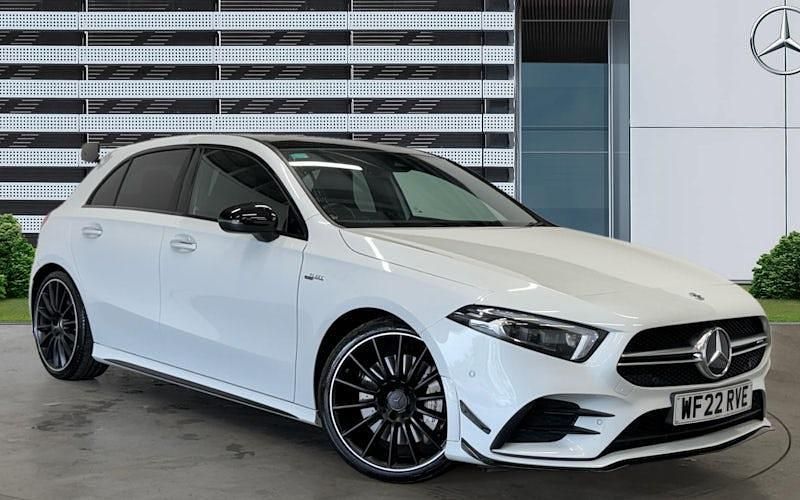 White Used 2022 Mercedes A35 AMG Premium Plus Hatchback | £30,924 (Fair price) - Image 1/4