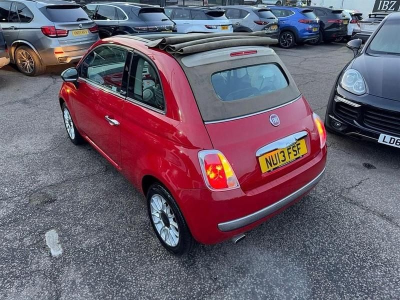 Used Fiat 500 Lounge 2013 Red Cabriolet