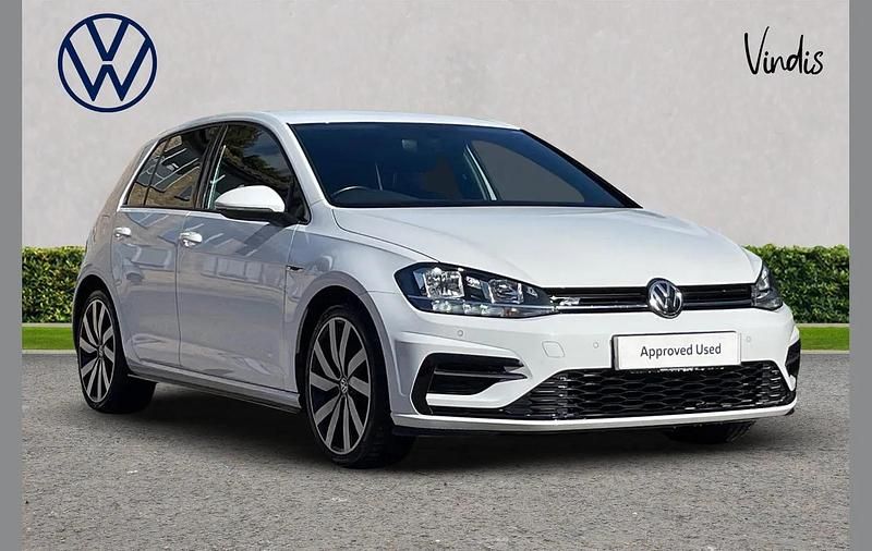 White Used 2019 VW Golf VII R-line Hatchback | £18,172 (Fair price) - Image 1/3
