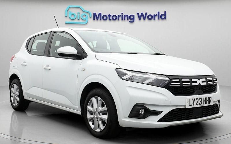 White Used 2023 Dacia Sandero Expression Hatchback | £10,700 (Good price) - Image 1/4
