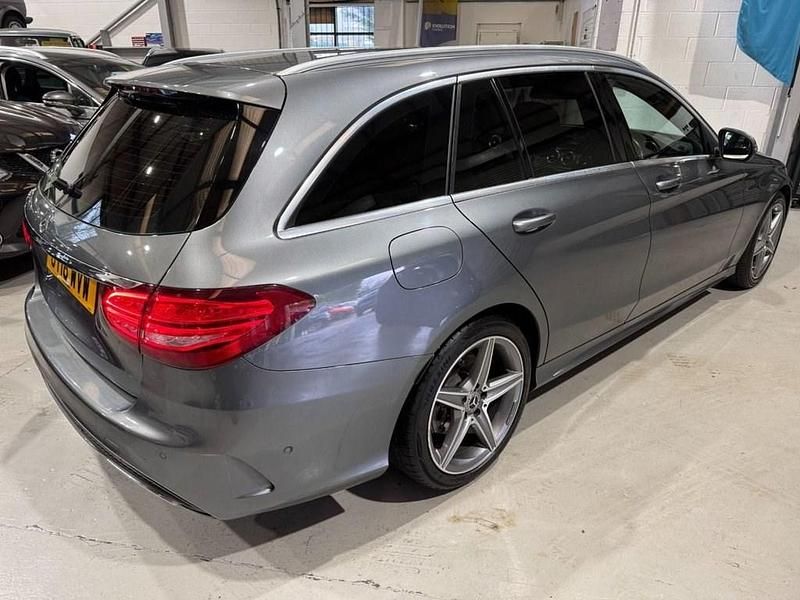 Used Mercedes C220 AMG line 170 HP (125 kW) 2018 Grey Estate