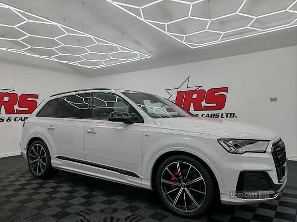 White Used 2020 Audi Q7 Black Edition SUV | £32,450 (Fair price) - Image 1/4