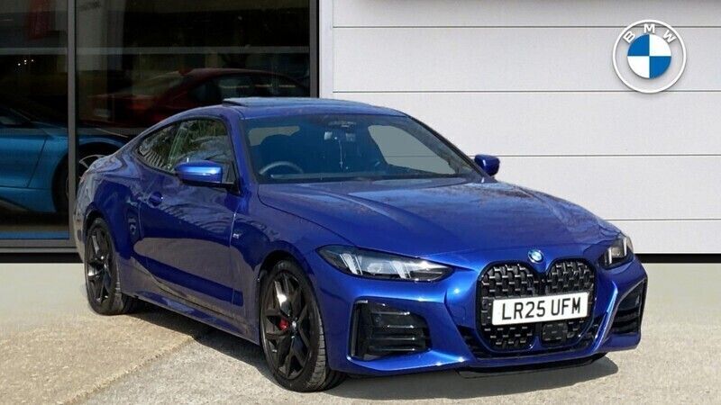 Blue Used 2025 BMW 420 M Sport Coupe | £48,250 (Expensive) - Image 1/4