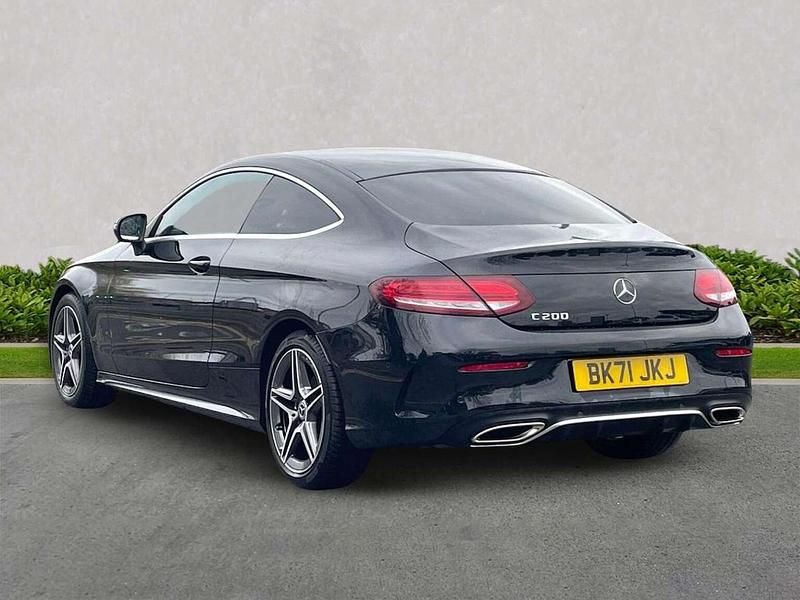 Used Mercedes C200 AMG line 2021 Black Coupe