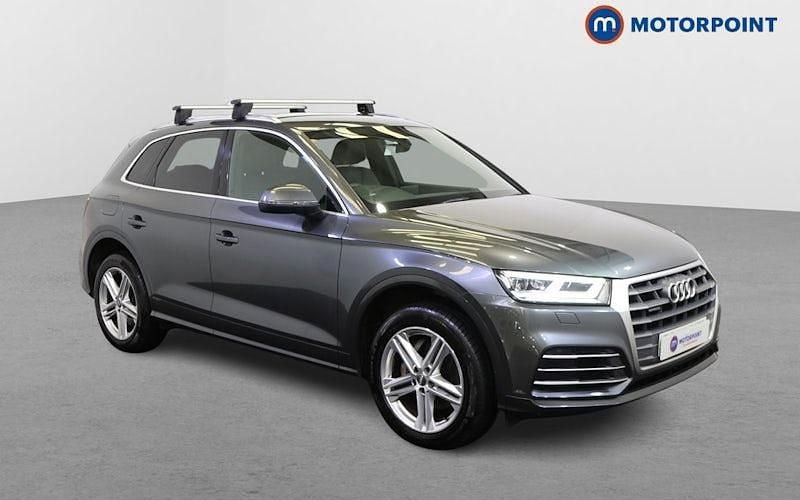 Grey Used 2018 Audi Q5 S-Line SUV | £19,849 (Good price) - Image 1/4