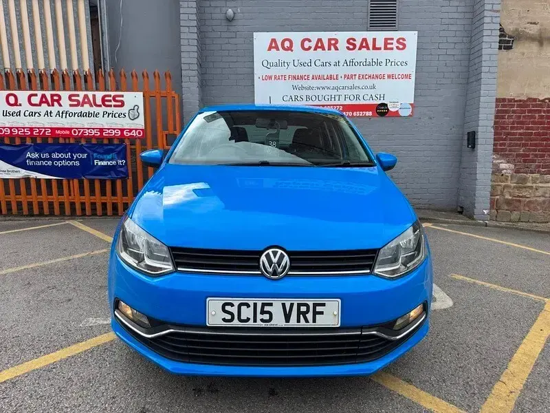 Used VW Polo SE 60 HP (44 kW) 2015 Blue Hatchback