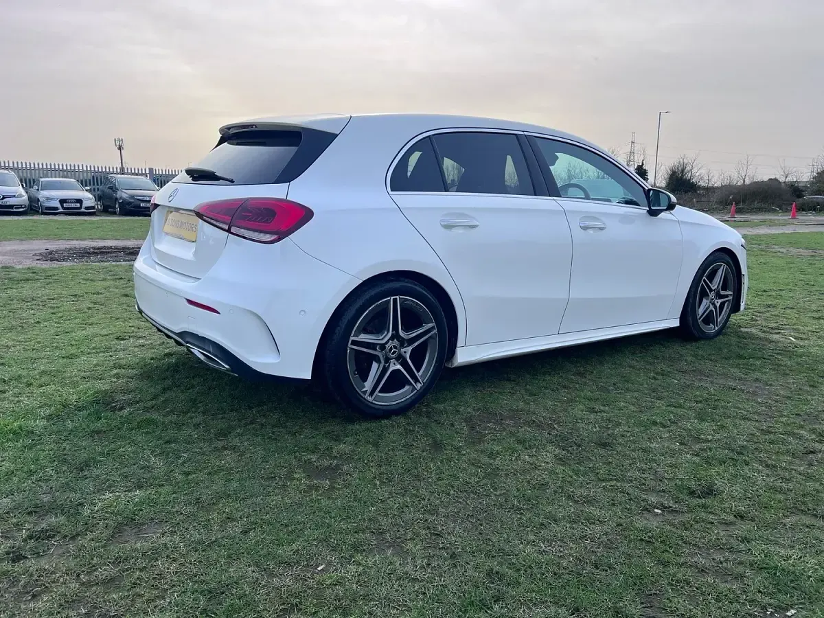 Used Mercedes A200 AMG line 150 HP (110 kW) 2019 White Hatchback