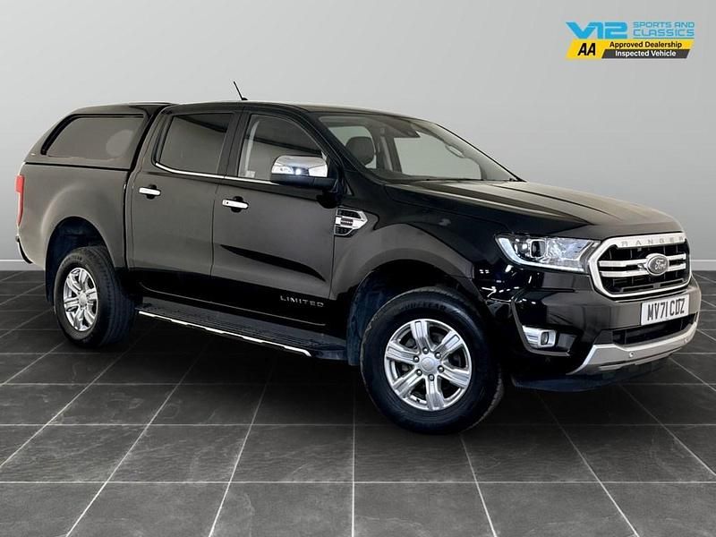 Black Used 2021 Ford Ranger Limited Pickup | £14,195 (Super price) - Image 1/2