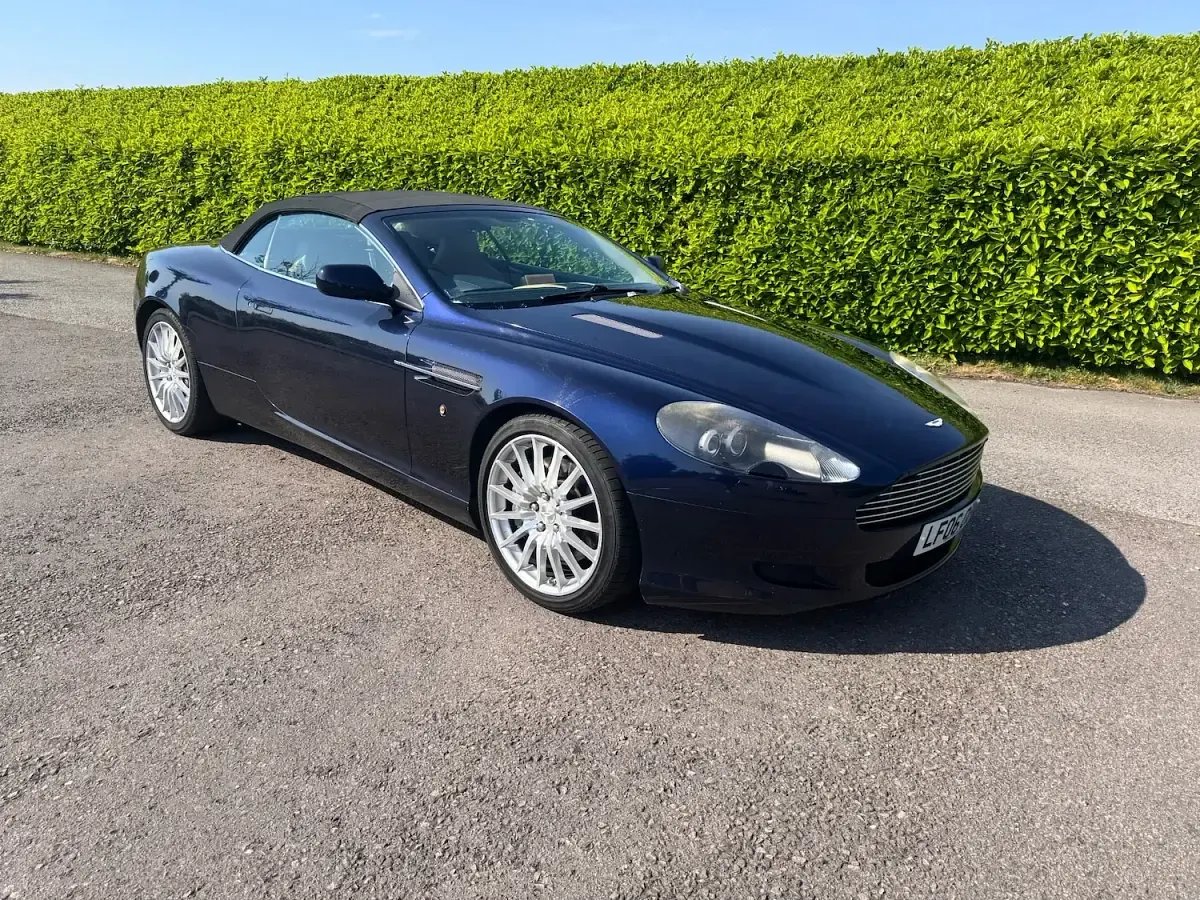 Used Aston Martin DB9 456 HP (335 kW) 2006 Blue Cabriolet