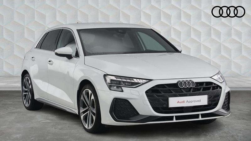 White Used 2025 Audi A3 S-Line Hatchback | £29,000 (A bit pricey) - Image 1/4