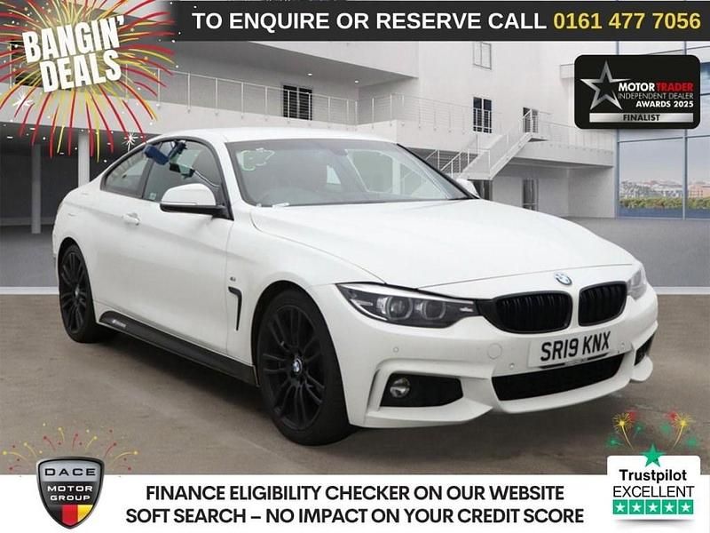 White Used 2019 BMW 420 M Sport Coupe | £13,940 (Fair price) - Image 1/3