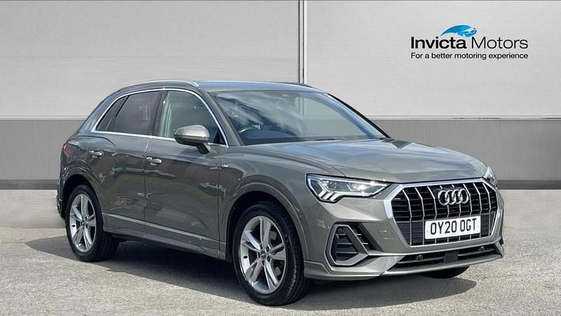 Grey Used 2020 Audi Q3 S-Line SUV | £21,442 (Fair price) - Image 1/4