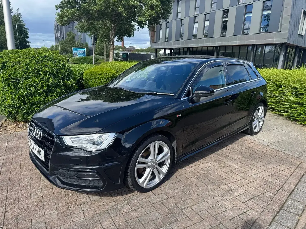 Used Audi A3 S-Line 110 HP (80 kW) 2014 Black Hatchback