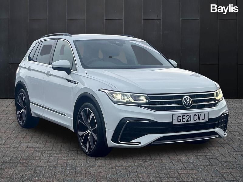 White Used 2021 VW Tiguan R-line SUV | £26,495 (Fair price) - Image 1/3