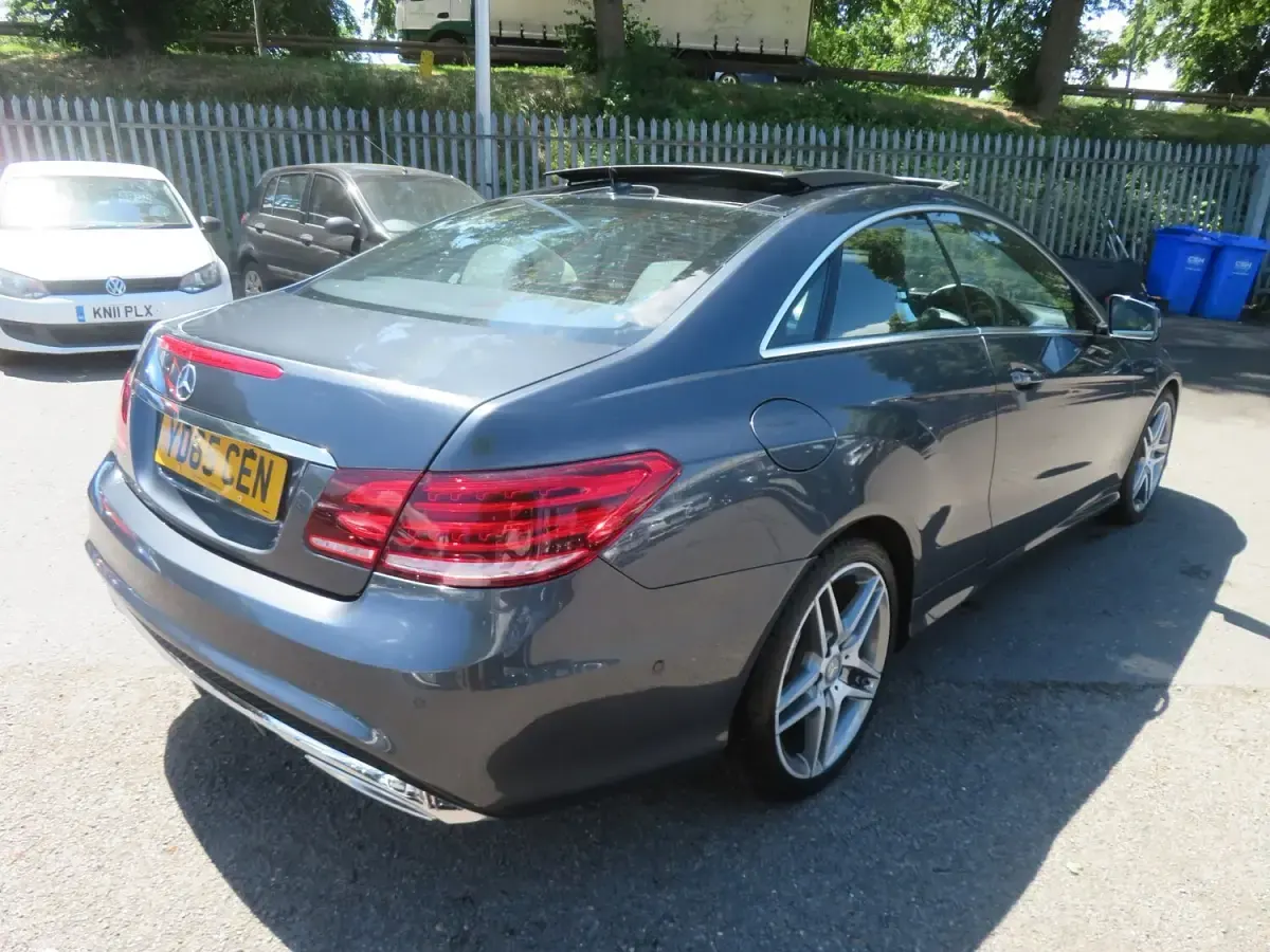 Used Mercedes E220 AMG line 2015 Grey Coupe