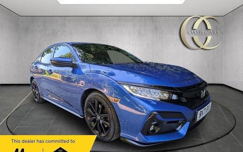 Blue Used 2021 Honda Civic Sport Hatchback | £16,995 (Fair price) - Image 1/4