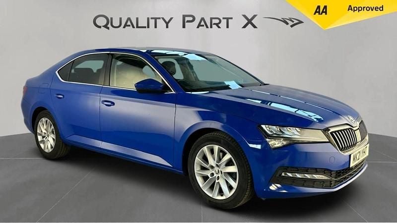 Blue Used 2021 Skoda Superb SE Technology Hatchback | £8,700 (Good price) - Image 1/4