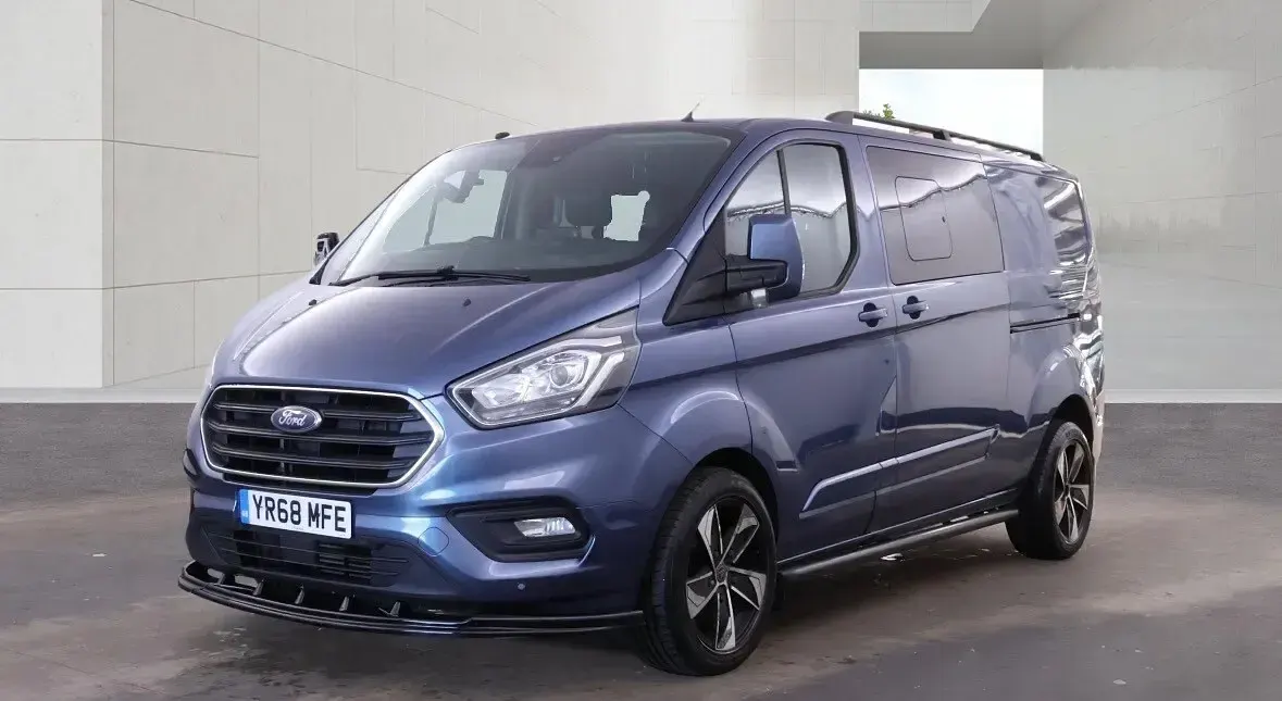 Used Ford Transit Custom Limited 130 HP (95 kW) 2018 Blue Van