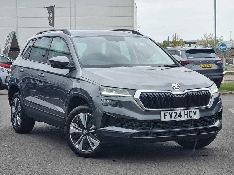 Graphite grey Used 2024 Skoda Karoq SE Drive SUV | £22,495 (Good price) - Image 1/4