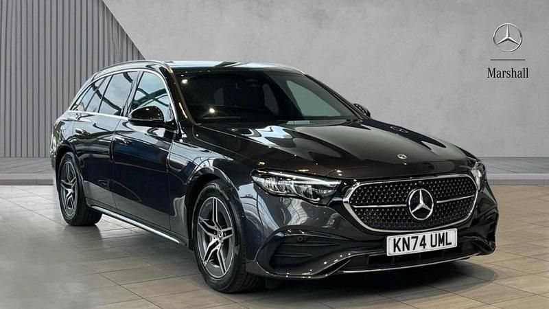 Metallic paint graphite grey Used 2024 Mercedes E200 AMG line Estate | £38,780 (Fair price) - Image 1/4
