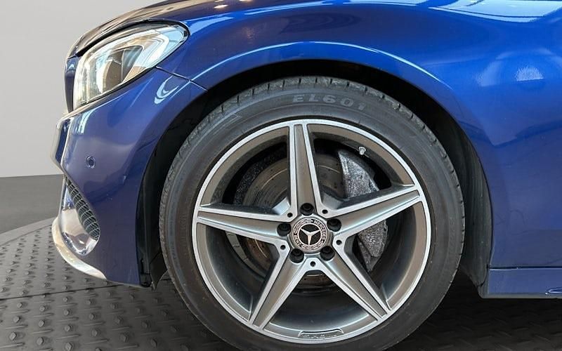Used Mercedes C220 AMG line 170 HP (125 kW) 2018 Blue Estate
