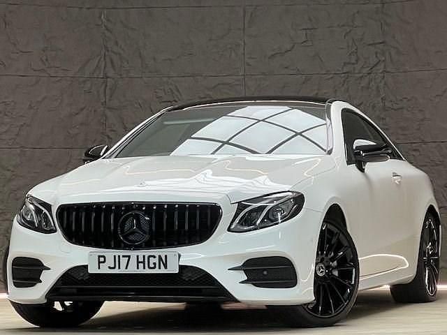 Used Mercedes E220 AMG Line Premium 194 HP (142 kW) 2017 White Coupe