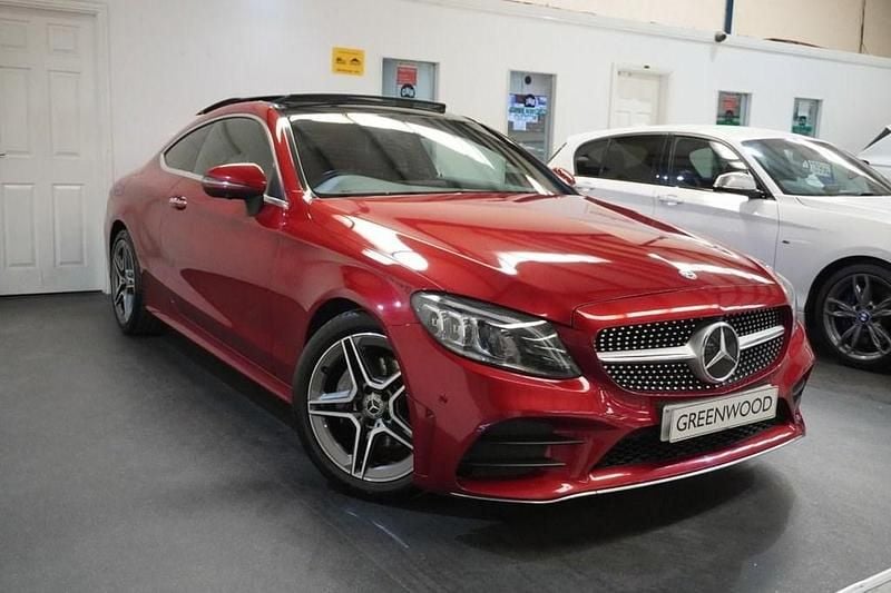 Used Mercedes C220 AMG line 2018 Red Coupe