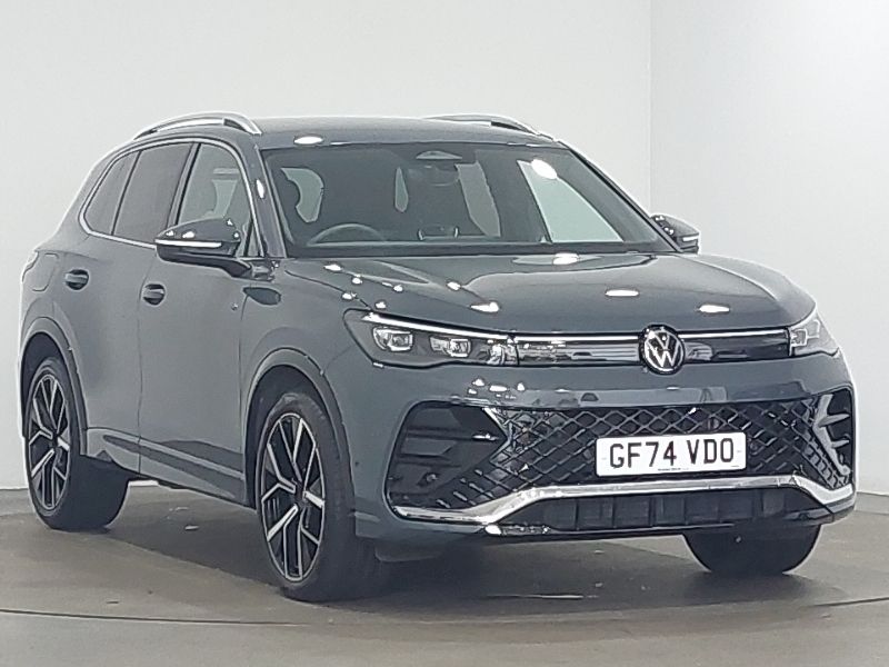 Grey Used 2024 VW Tiguan R-line SUV | £34,998 (Expensive) - Image 1/4