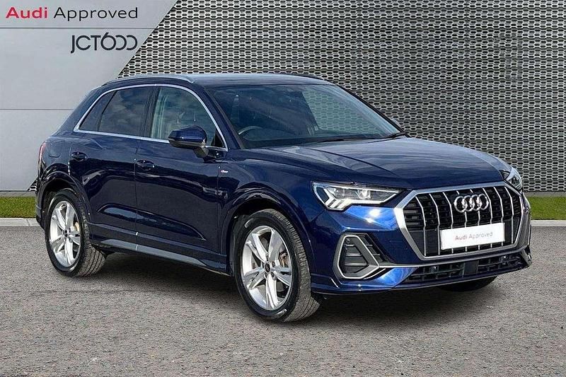 Blue Used 2022 Audi Q3 S-Line SUV | £24,634 (Fair price) - Image 1/4