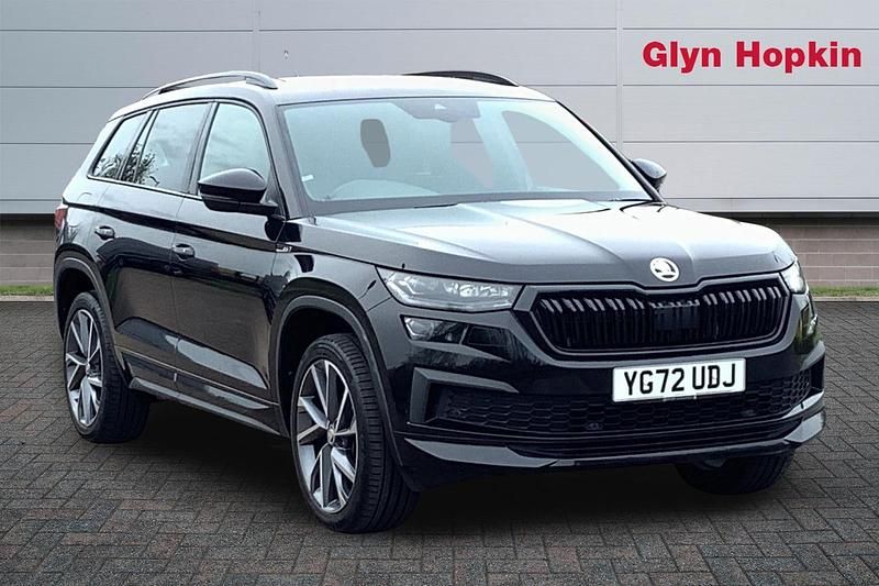 Used Skoda Kodiaq SportLine 150 HP (110 kW) 2022 Black SUV