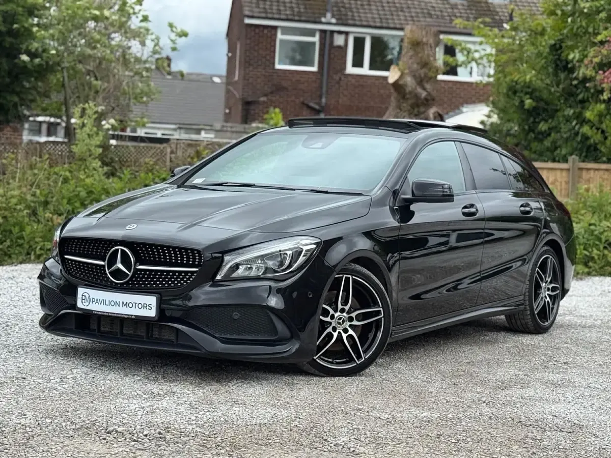 Used Mercedes CLA220 AMG line 177 HP (130 kW) 2018 Black Coupe