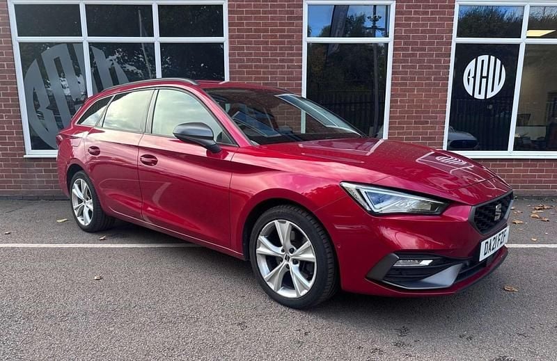 Red Used 2021 Seat Leon FR Estate | £9,917 (Good price) - Image 1/4