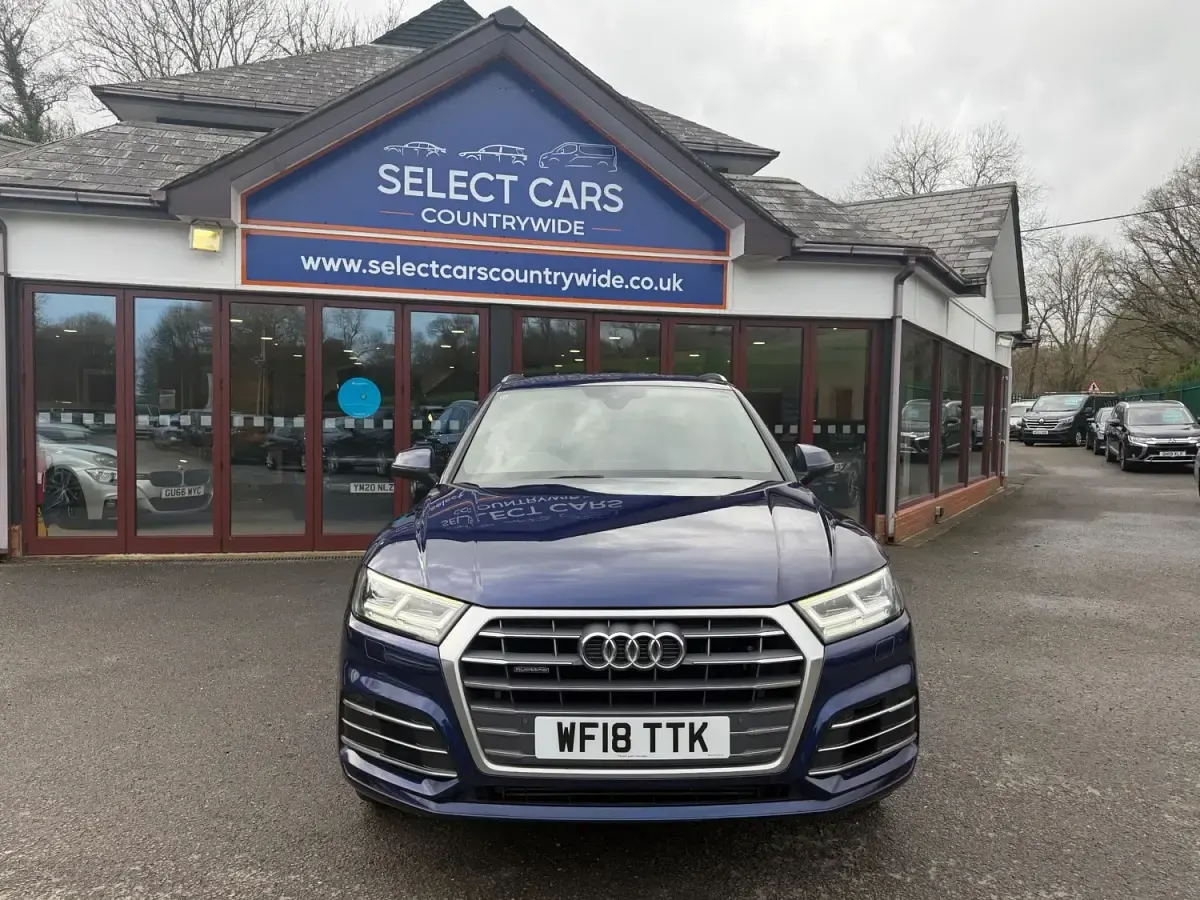 Second-hand Audi Q5 S-Line 286 CP (210 kW) 2018 Albastru SUV