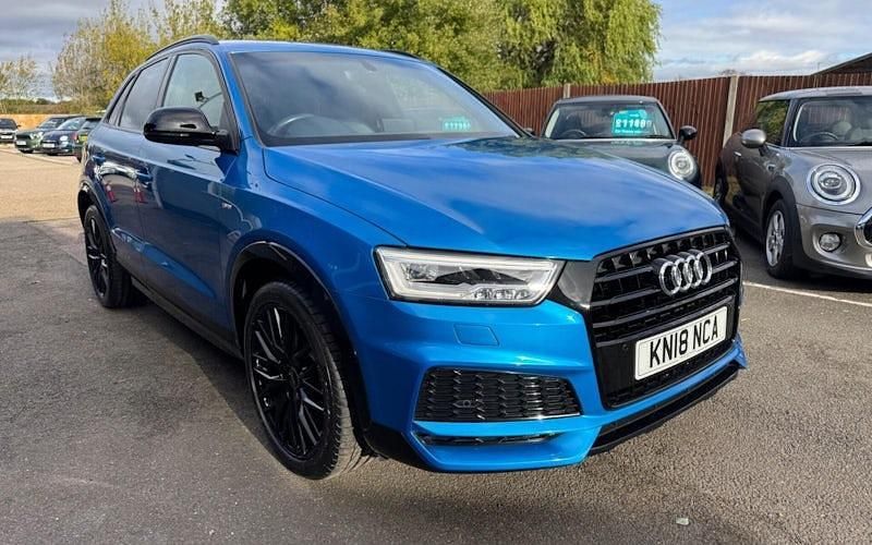 Used Audi Q3 Black Edition 150 HP (110 kW) 2018 Blue SUV