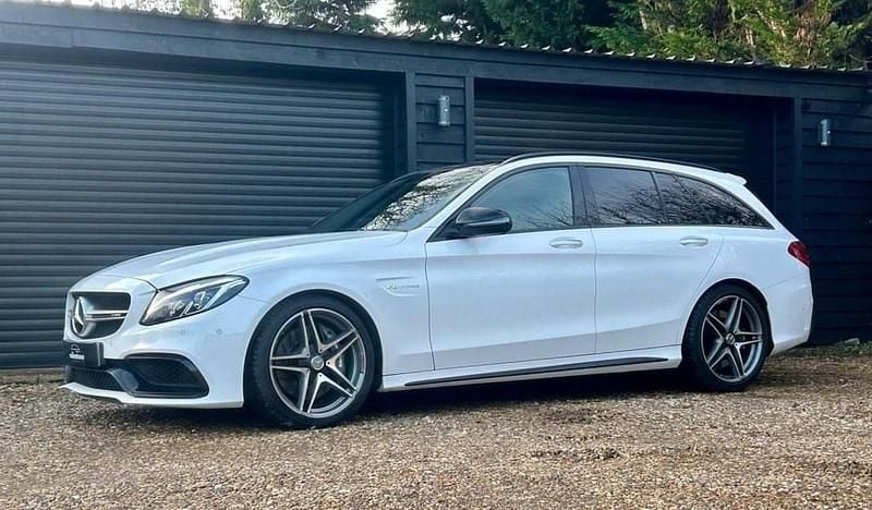 White Used 2017 Mercedes C63 AMG Premium Estate | £27,317 (Good price) - Image 1/4