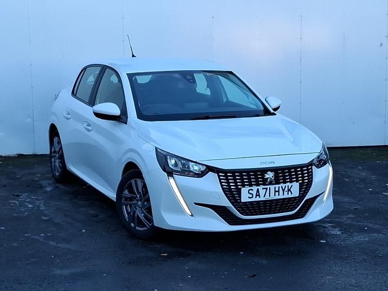 White Used 2021 Peugeot 208 Active Premium Hatchback | £12,798 (Fair price) - Image 1/4
