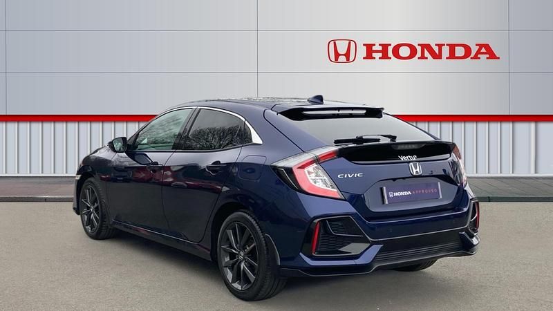 Used Honda Civic EX 126 HP (92 kW) 2021 Blue Hatchback