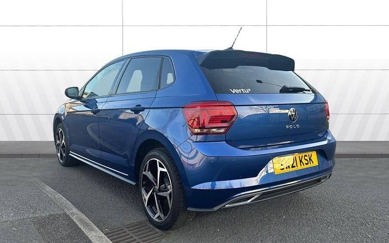Used VW Polo R-line 110 HP (80 kW) 2021 Blue Hatchback