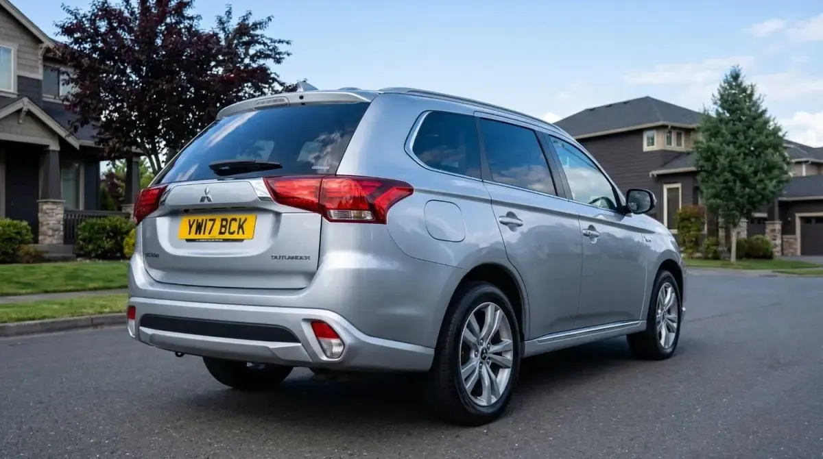 Begagnad Mitsubishi Outlander P-HEV 200 HK (147 kW) 2017 Silver SUV