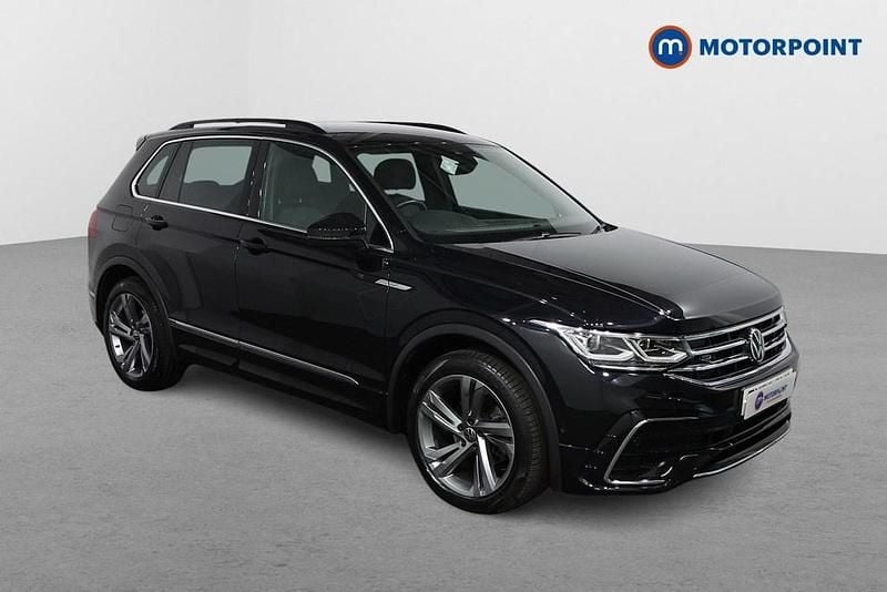 Black Used 2023 VW Tiguan R-line Edition SUV | £25,549 (Good price) - Image 1/4