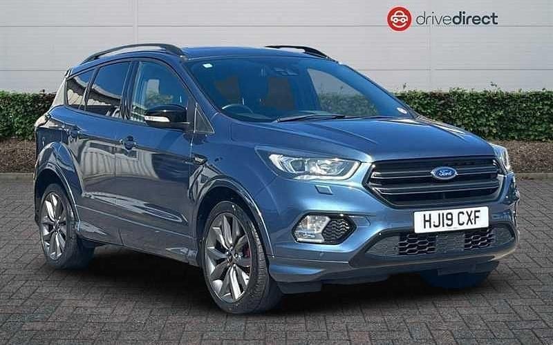 Metallic chrome blue Used 2019 Ford Kuga ST-Line SUV | £13,148 (Fair price) - Image 1/4