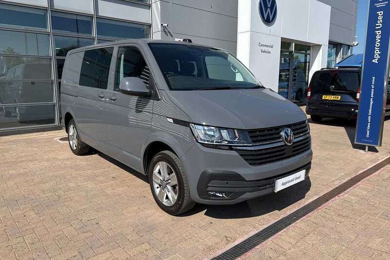 Grey Used 2022 VW T6.1 Highline Van | £39,576 (A bit pricey) - Image 1/4
