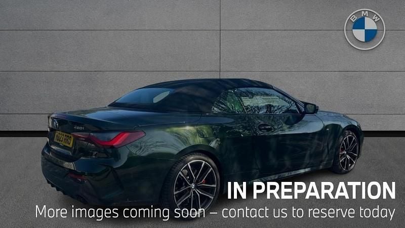 Used BMW 420 M Sport 184 HP (135 kW) 2023 Sanremo green metallic Cabriolet