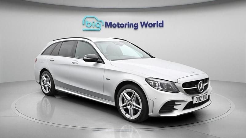 Used Mercedes C300e AMG line 2021 Silver Estate