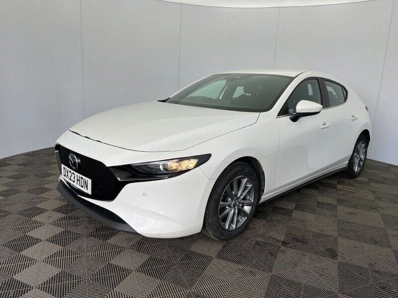 White Used 2023 Mazda 3 Hatchback | £14,399 (Good price) - Image 1/4