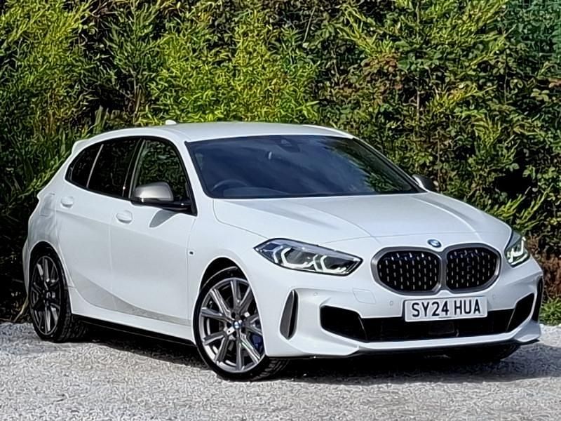 White Used 2024 BMW M135 Comfort Edition Hatchback | £32,498 (A bit pricey) - Image 1/4
