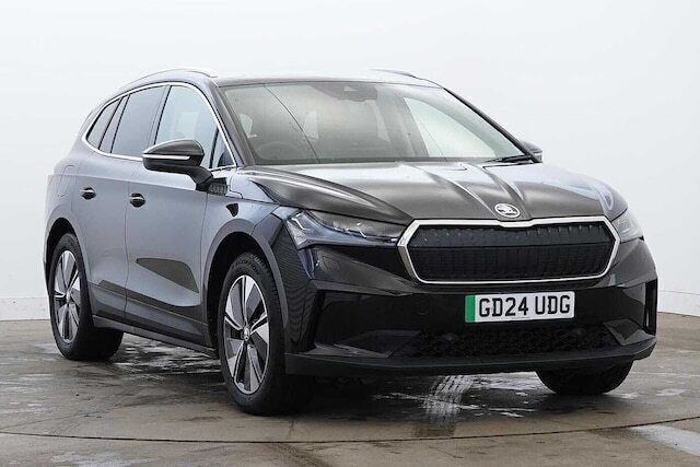 Black magic pearl effect Used 2024 Skoda Enyaq iV SUV | £28,695 - Image 1/4