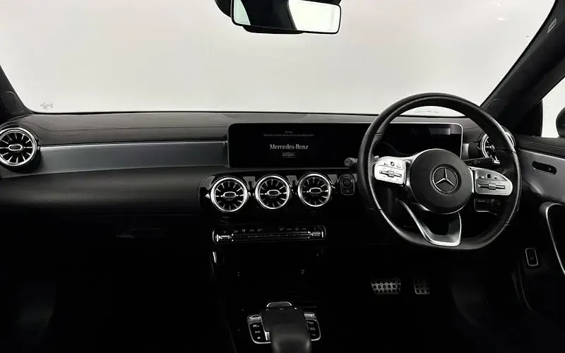 Used Mercedes CLA220 AMG line 190 HP (139 kW) 2019 Black Coupe